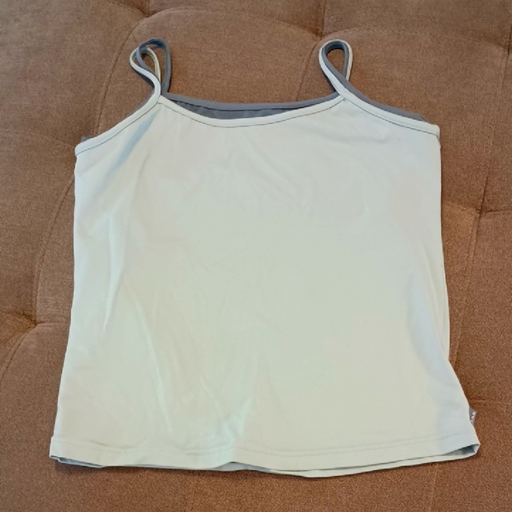 Prana Women's Blue Double Layered Tank Top Large